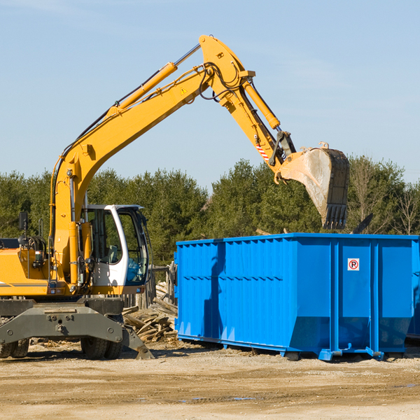 are there any restrictions on where a residential dumpster can be placed in Loveland OK